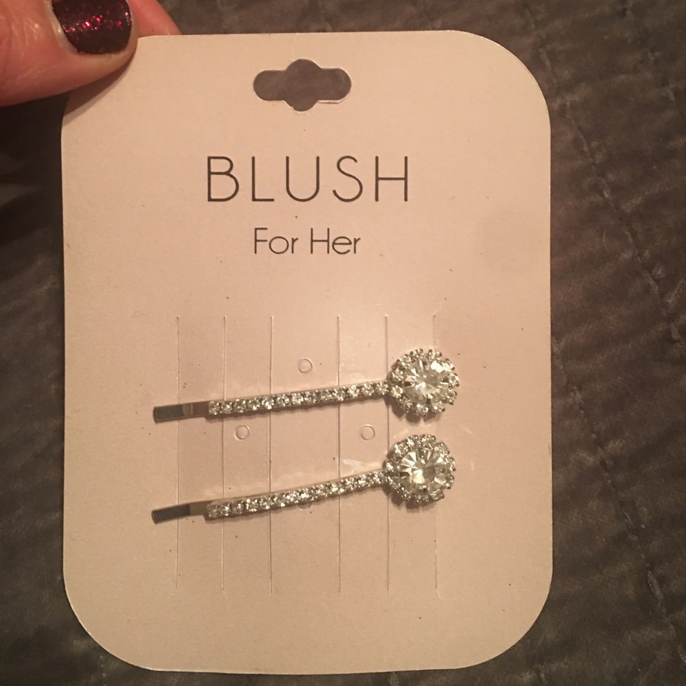 Rhinestone hair clips-2